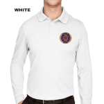 Devon & Jones CrownLux Performance Plaited Long Sleeve Polo